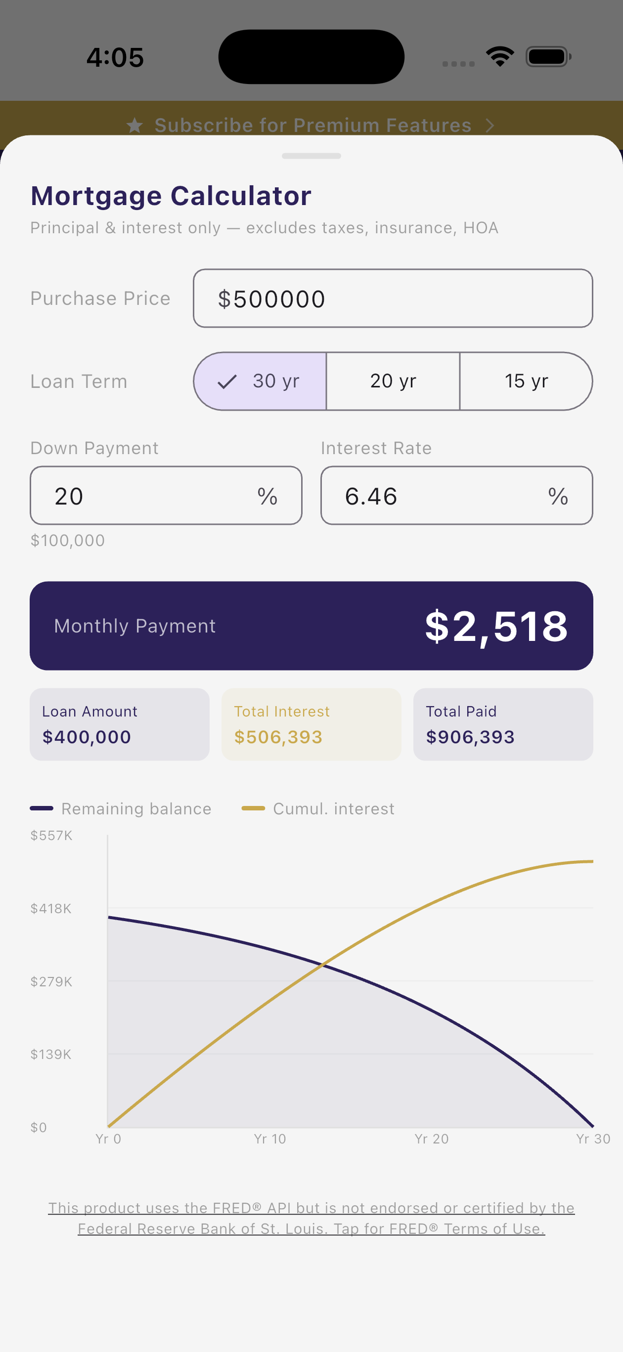 Mortgage Calculator